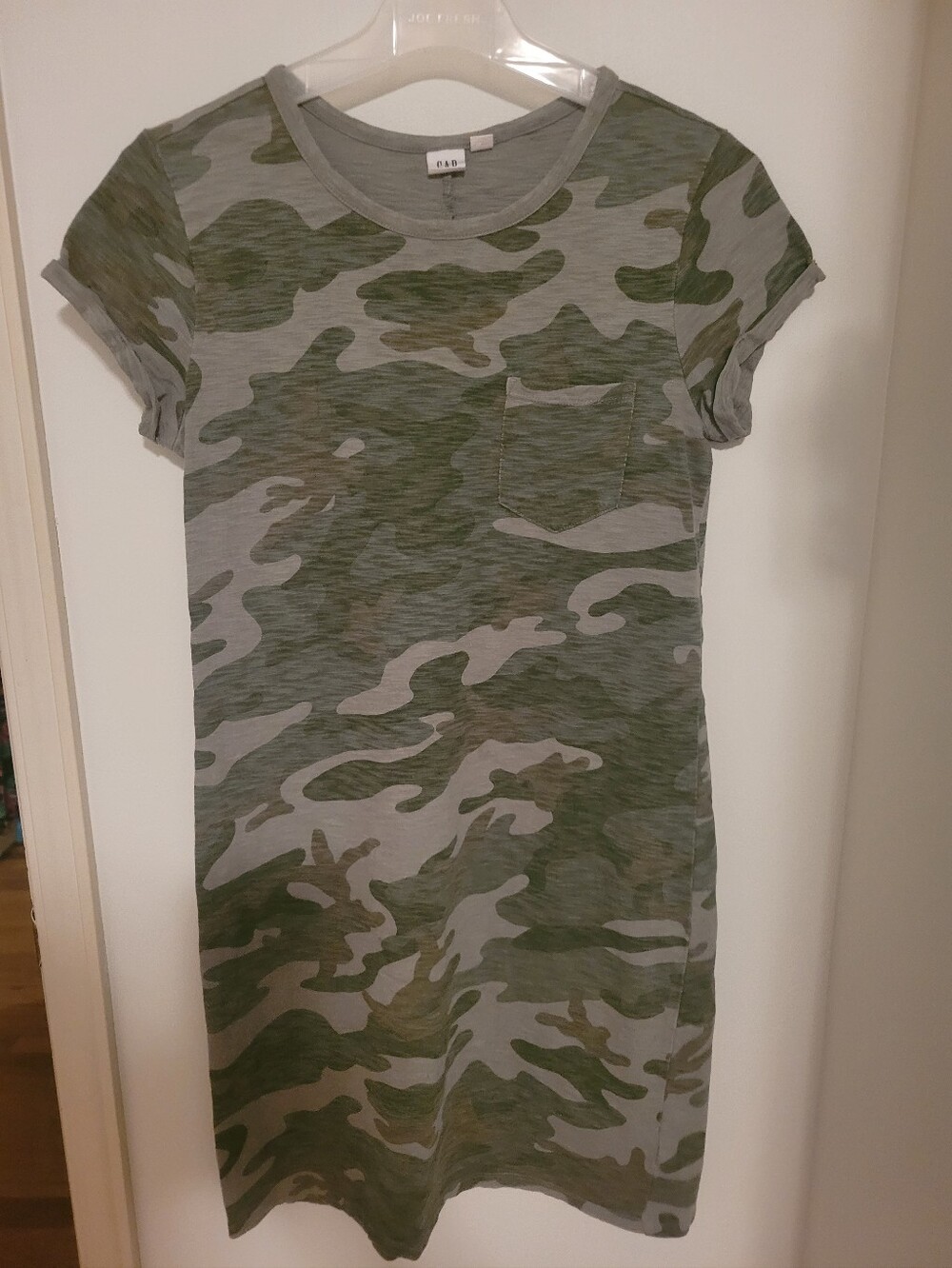 GAP Olive Green Camo Dress With Pocket